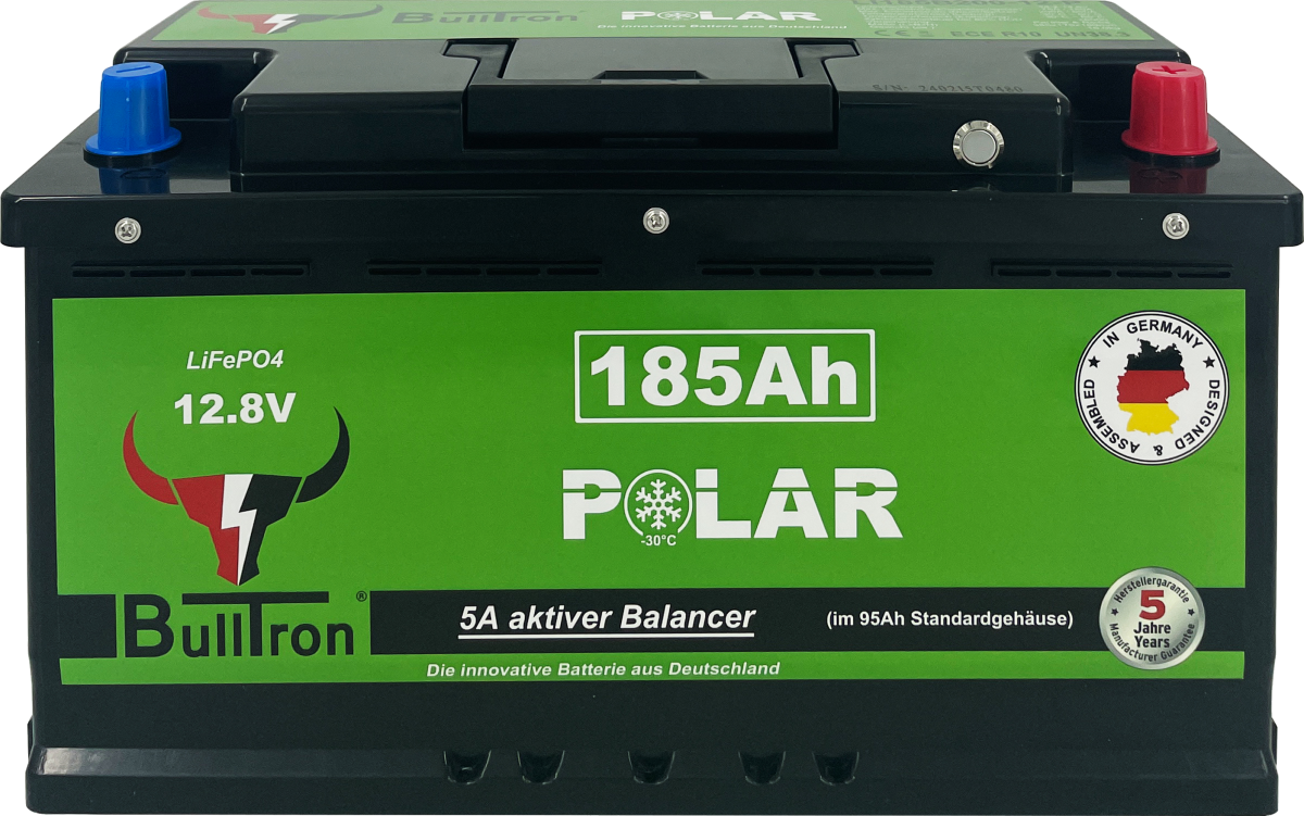 185Ah BullTron Polar LiFePO4 12.8V Akku mit Smart BMS, Bluetooth App und Heizung
