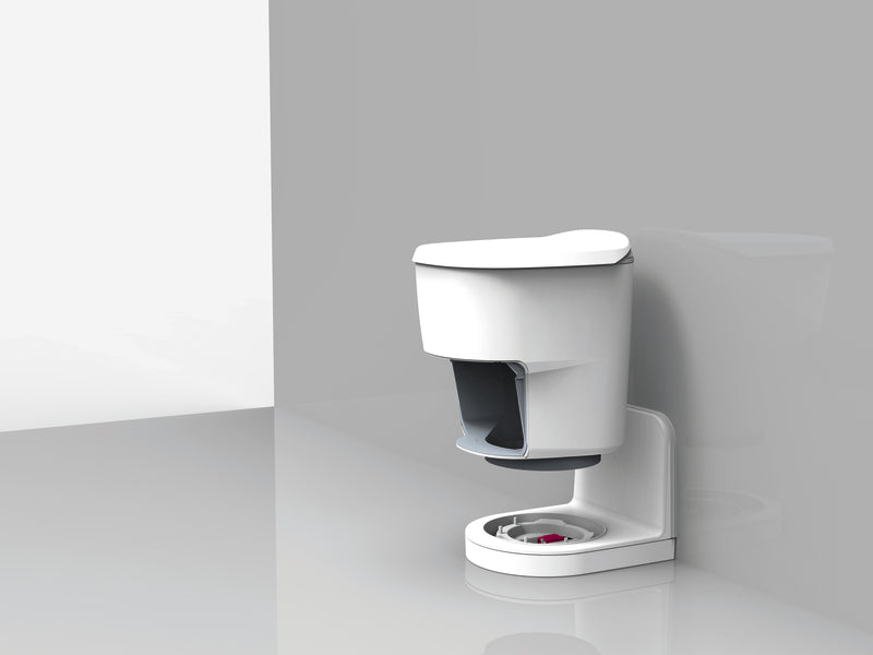 Clesana C1 – wasserlose Toilette mit L-Adapter inkl. Montage