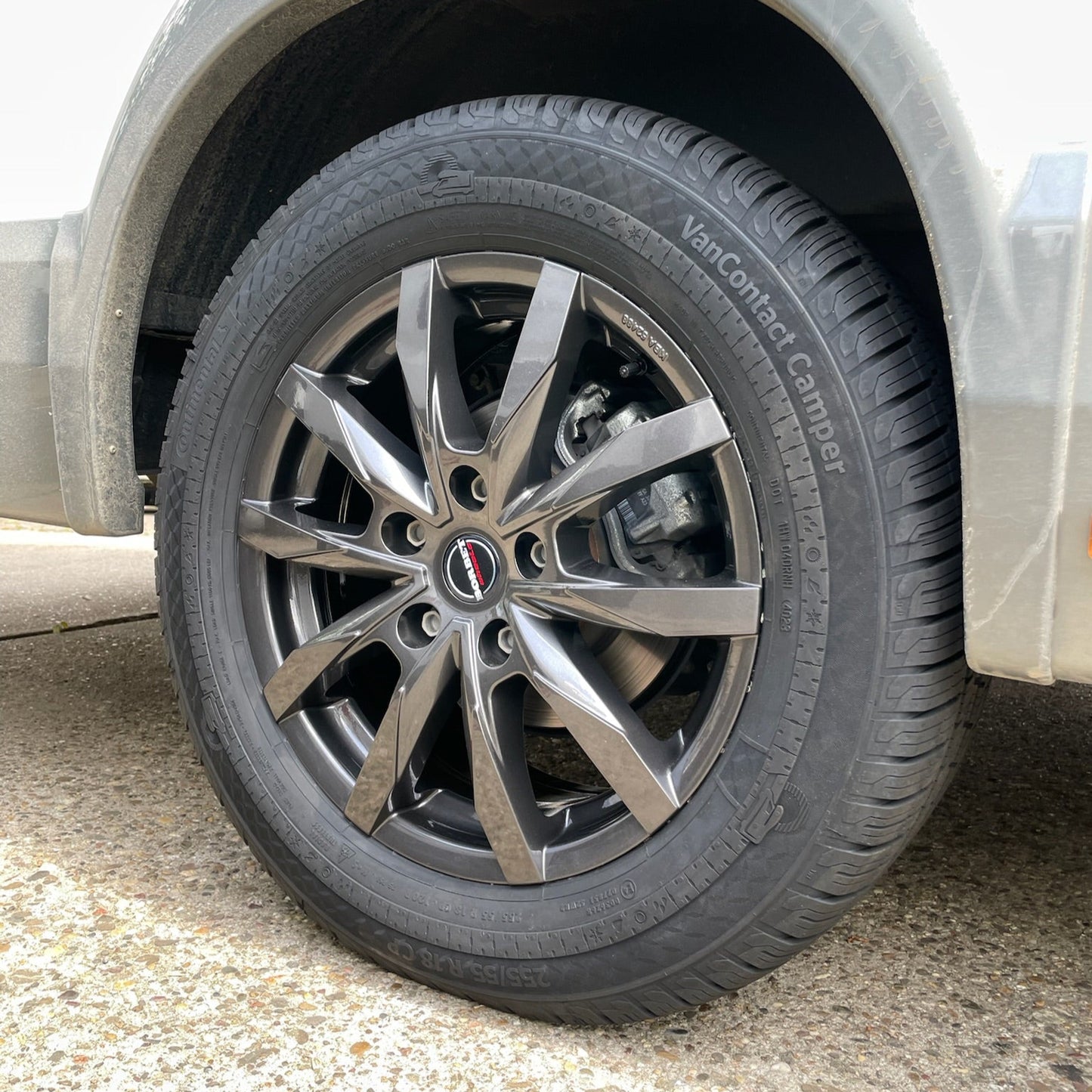 18 Zoll - Borbet CW5 mistral anthrazit + Continetal VanContact Camper 255/55 R18 - Fiat Ducato