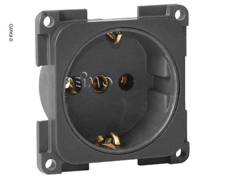 230V Steckdose - Inprojal System 20.000 schwarz