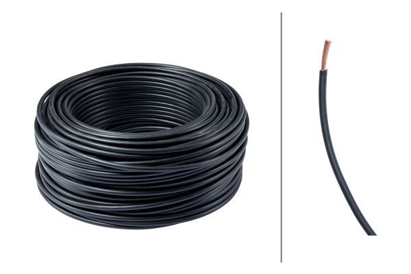 FLY 4mm² Schwarz - HELLA 8KL 712 960-001 Leitungssatz - 1 Meter