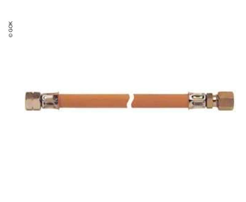 GOK Mitteldruck-Gasschlauch, Gummi, 1/4" x RVS8, 40cm