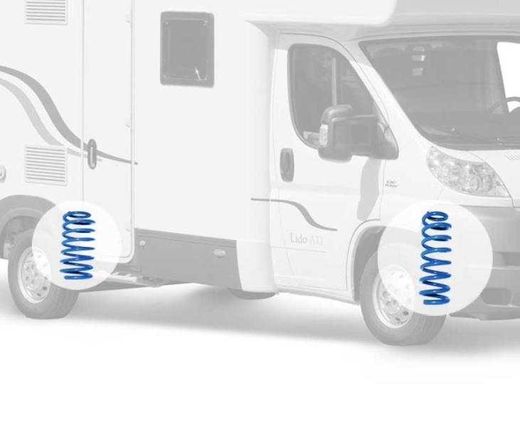 VBAirSuspension CoilSpring Schraubenfedern Vorderachse - Fiat Ducato / Boxer / Jumper