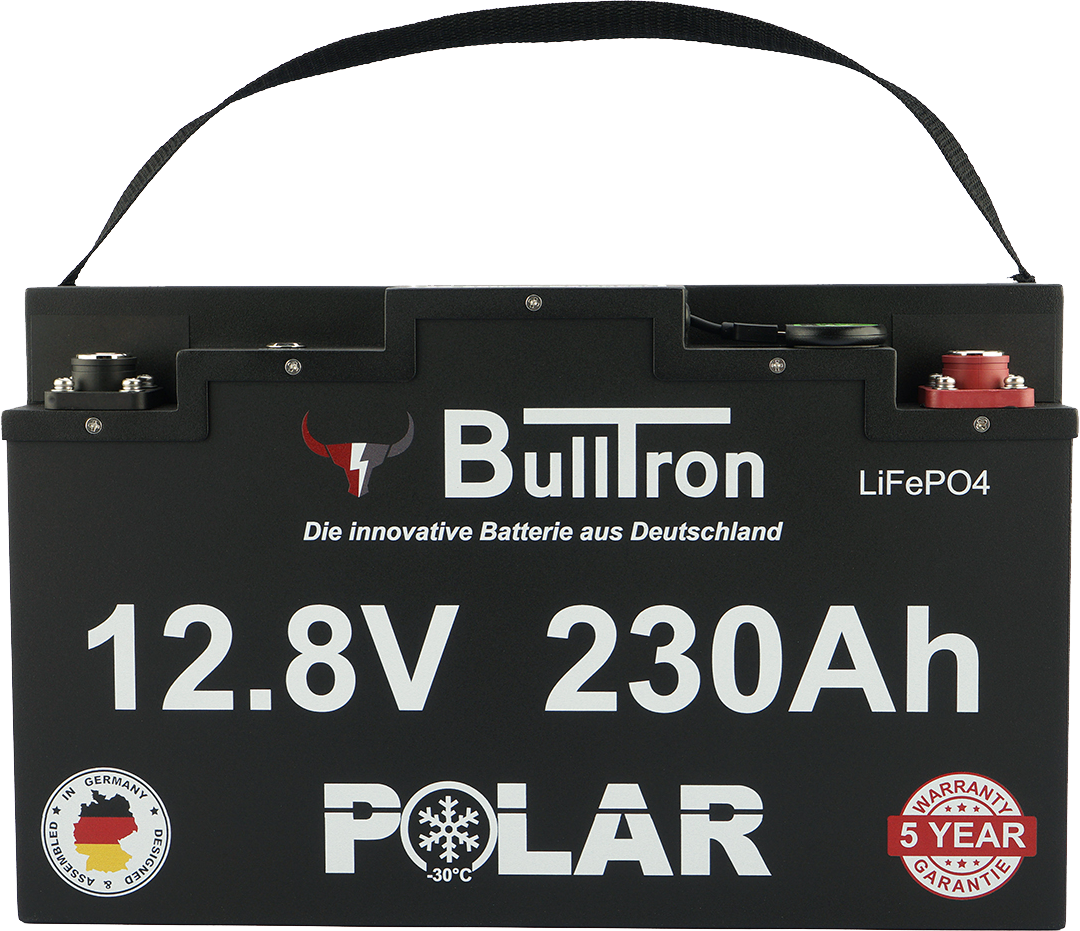 230Ah BullTron Polar LiFePO4 12.8V Akku mit Smart BMS, Bluetooth App und Heizung