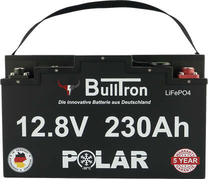 230Ah BullTron Polar LiFePO4 12.8V Akku mit Smart BMS, Bluetooth App und Heizung