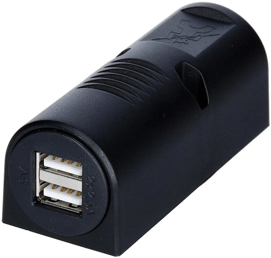 USB-Aufbaudose 12/5V 5A mit Doppel-USB 2x2,5A