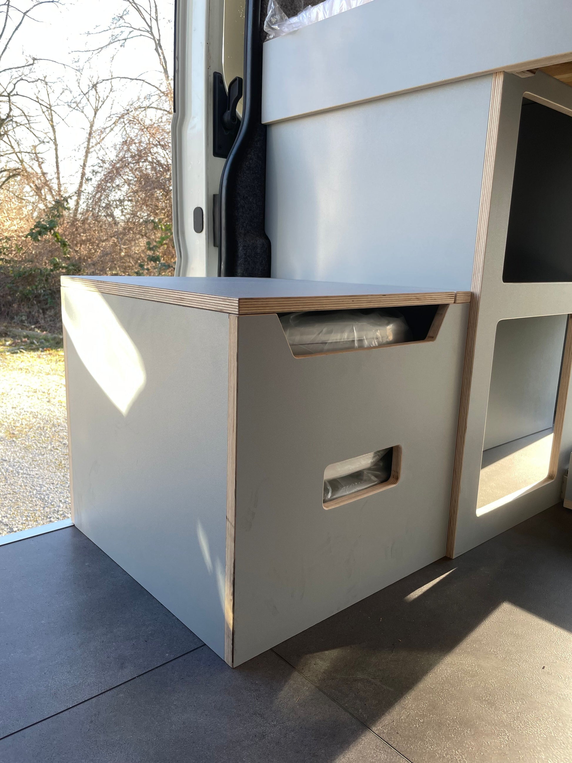 Sitzbox Camping-Modul (optional mit Toilette)